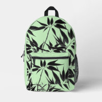 Plante en bambou noir et vert menthe