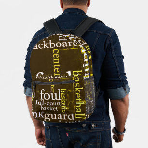 Sac À Dos Imprimé Plongez dans la mode : Accessoire de basketball im