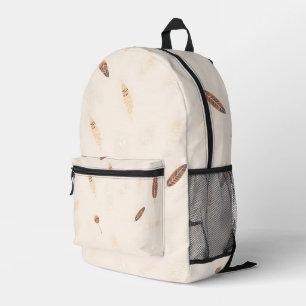 Sac À Dos Imprimé Plumes Collection Boho populaire de luxe