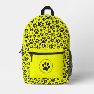 Sac À Dos Imprimé Poches de chien noir et blanc Pointe de Polka sur 