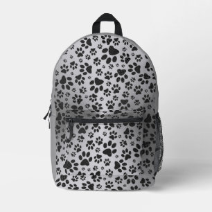Sac À Dos Imprimé Poches de chien noir et blanc Pointe Polka en méta