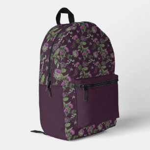 Sac À Dos Imprimé Poignée violet de chardon écossais