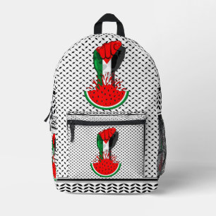 Sac À Dos Imprimé Poing de résistance palestinienne sur le symbole d