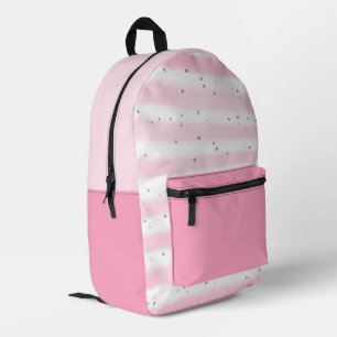 Sac À Dos Imprimé Points Blancs Rose pour fille mignonne