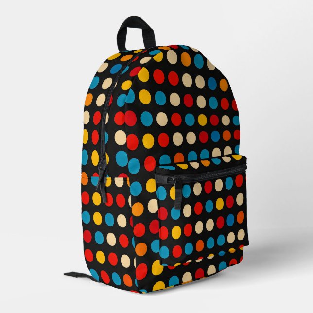 Sac À Dos Imprimé Points de couleurs simples (Coin arrière gauche)