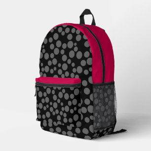 Sac À Dos Imprimé points rouges sur fond blanc