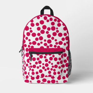 Sac À Dos Imprimé points rouges sur fond blanc