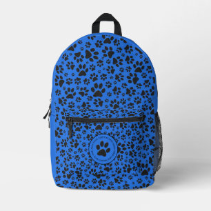 Sac À Dos Imprimé Pois de chien noir et blanc Pointe Polka sur le bl