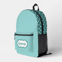 Pois suisses blancs classiques sur Turquoise Mint 