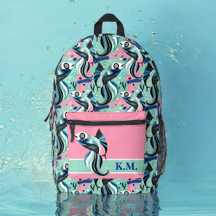 Sac À Dos Imprimé poisson Abstrait à motif