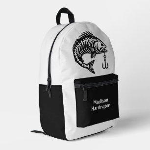 Sac À Dos Imprimé Poisson de nom personnalisé