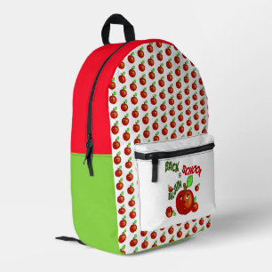 Sac À Dos Imprimé Pommes rouges de retour à l'école