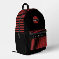 Pompier personnalisé Frappe rouge et noire