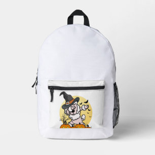 Sac À Dos Imprimé Poodle Dabbing Halloween