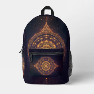 Sac À Dos Imprimé Portail de la Lumière Infinie – Un Mandala Sacré