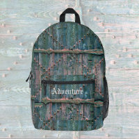 Porte en bois rustique et fer en bleu, personnalis