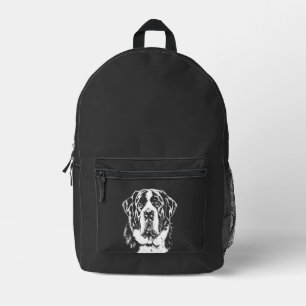 Sac À Dos Imprimé Portrait de Saint-Bernard Vêtements minimalistes