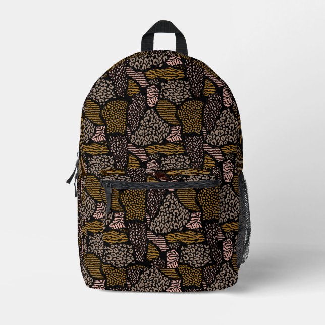 Sac À Dos Imprimé Poster de animal Safari Brown (Recto)