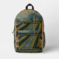 Poster de voyage vintage Washington DC