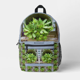 Sac À Dos Imprimé Poules poules Succulents Peinture à l'huile Person