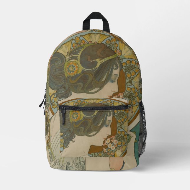 Sac À Dos Imprimé Primrose par Alphonse Mucha (1899) (Recto)