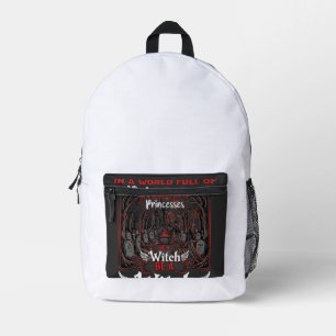 Sac À Dos Imprimé Princesses Soyez Sorcière Château Halloween Chaudr