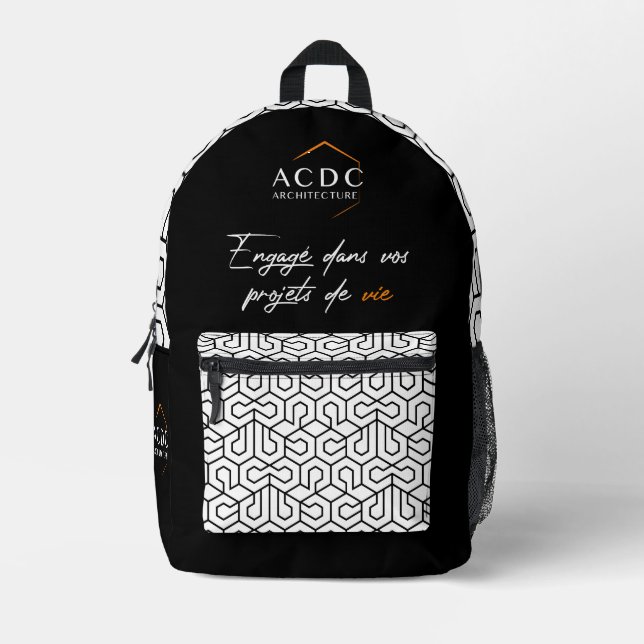 Sac À Dos Imprimé Print Cut Sew Bag (Recto)