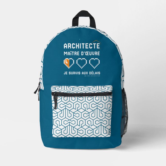 Sac À Dos Imprimé Print Cut Sew Bag (Recto)