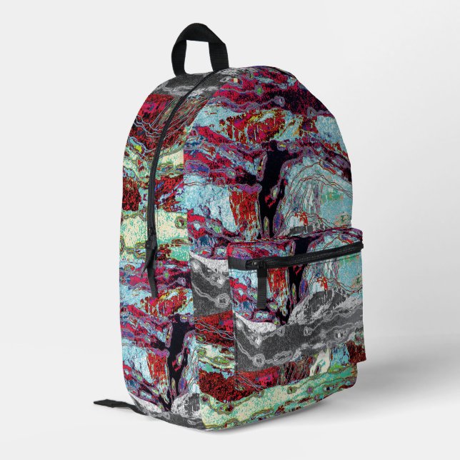 Sac À Dos Imprimé Print Cut Sew Bag – Strata Pulse (Coin arrière gauche)