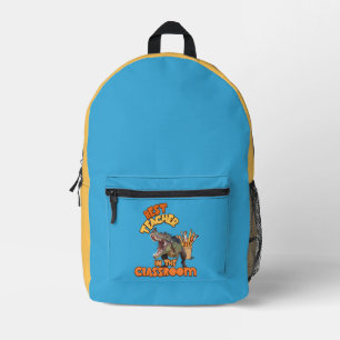 Sac À Dos Imprimé Professeur d'Art Dinosaure Drôle Créatif en Classe