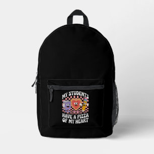 Sac À Dos Imprimé Professeur Mes élèves ont une pizza de mon cœur