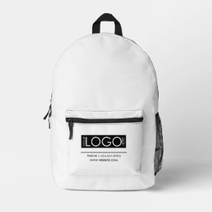 Sac À Dos Imprimé Professionnel Logo Professionnel Coordonnées Simpl