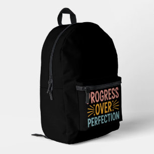 Sac À Dos Imprimé Progrès de l'enseignant plutôt que la perfection, 