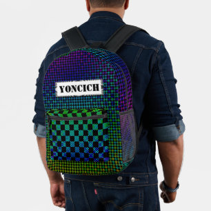 Sac À Dos Imprimé Psycho Checkers par Kenneth Yoncich