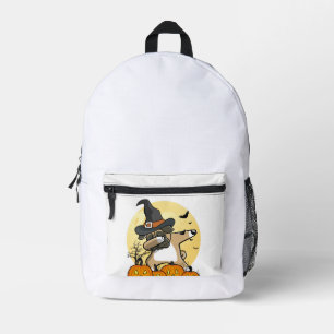 Sac À Dos Imprimé Pug qui dab Halloween
