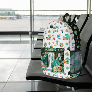 Sac À Dos Imprimé Pura Vida   Costa Rica mignon illustré