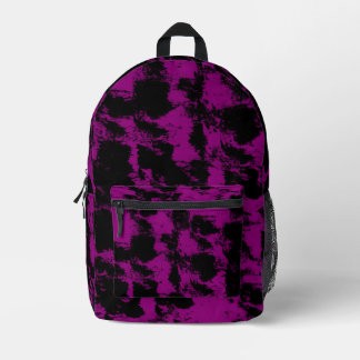 Sac À Dos Imprimé Purple Black Grunge