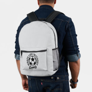 Sac À Dos Imprimé Qu’est-ce que la vie sans objectifs – Minimalisme