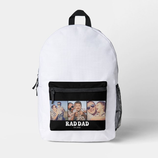 Sac À Dos Imprimé Rad Dad Établ. Rétro 3 Photo (Recto)