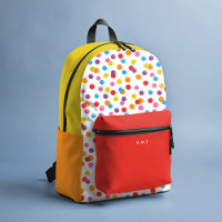 Rainbow Colours Gumball Nom personnalisé Initiale