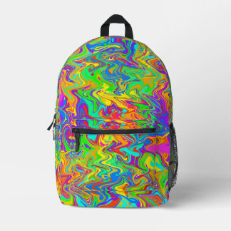 Sac À Dos Imprimé Rainbow Static