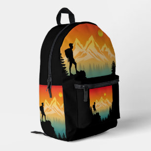 Sac À Dos Imprimé Randonnée dans la nature Montagne Paysage forestie