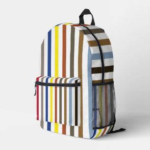 Sac À Dos Imprimé Rayures Colorées d'Été