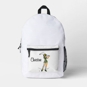 Sac À Dos Imprimé Réchauffez-vous pour Golfing Personal Lady Golfer