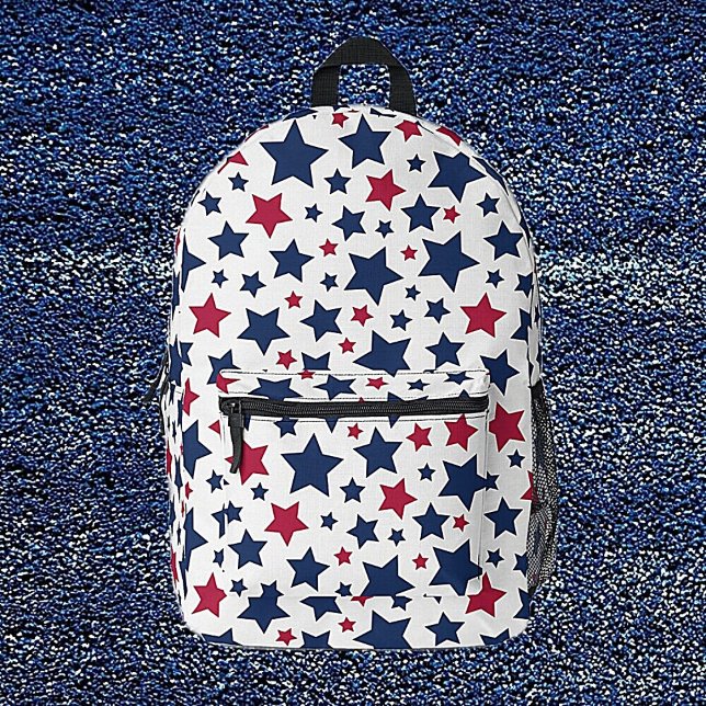 Sac À Dos Imprimé Red and Blue Stars - motif de drapeau américain (Créateur téléchargé)