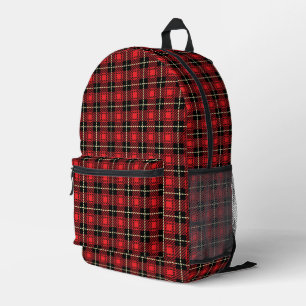 Sac À Dos Imprimé Red Plaid Background