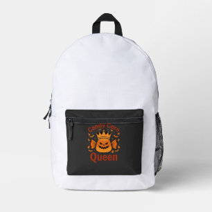 Sac À Dos Imprimé Reine Candy Corn Couronne Halloween Chauves-souris