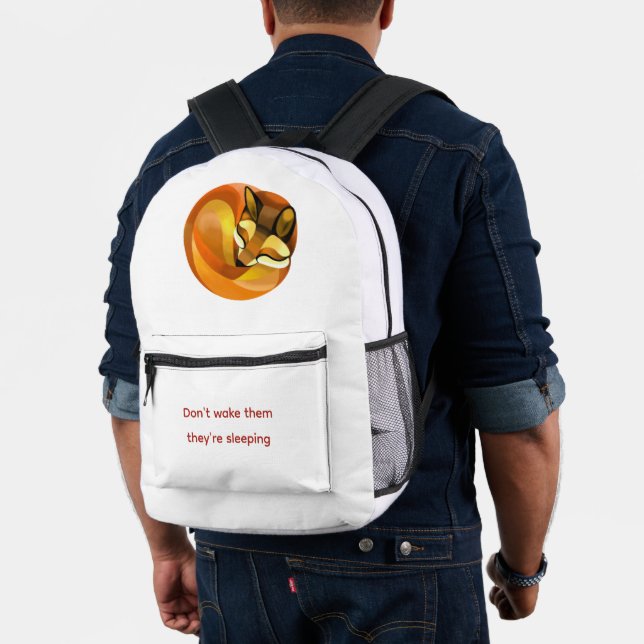 Sac À Dos Imprimé Renard endormi (Insitu (Modèle))