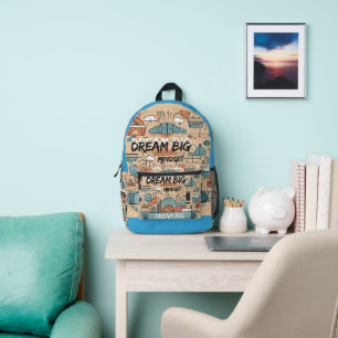 Sac À Dos Imprimé Restez inspiré - Motivation et mise à niveau
