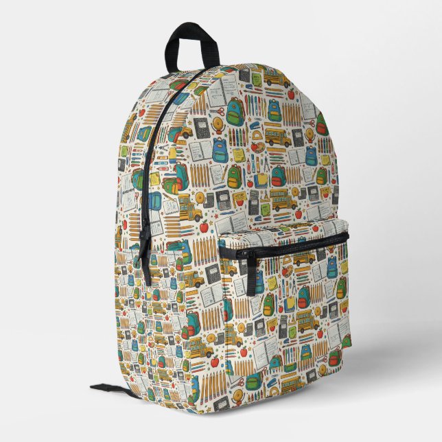 Sac À Dos Imprimé Retour à l'école (Coin arrière gauche)